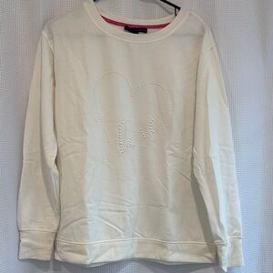 Jane and Delancey Cream Sweatshirt with Heart Design